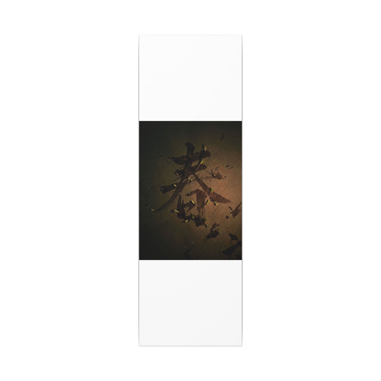 Calligraphy Shadow Zen Canvas Art | Bold Dark Japandi Art