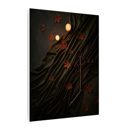 Autumn Silk Drape Moody Minimal Canvas Art | Moody Decor