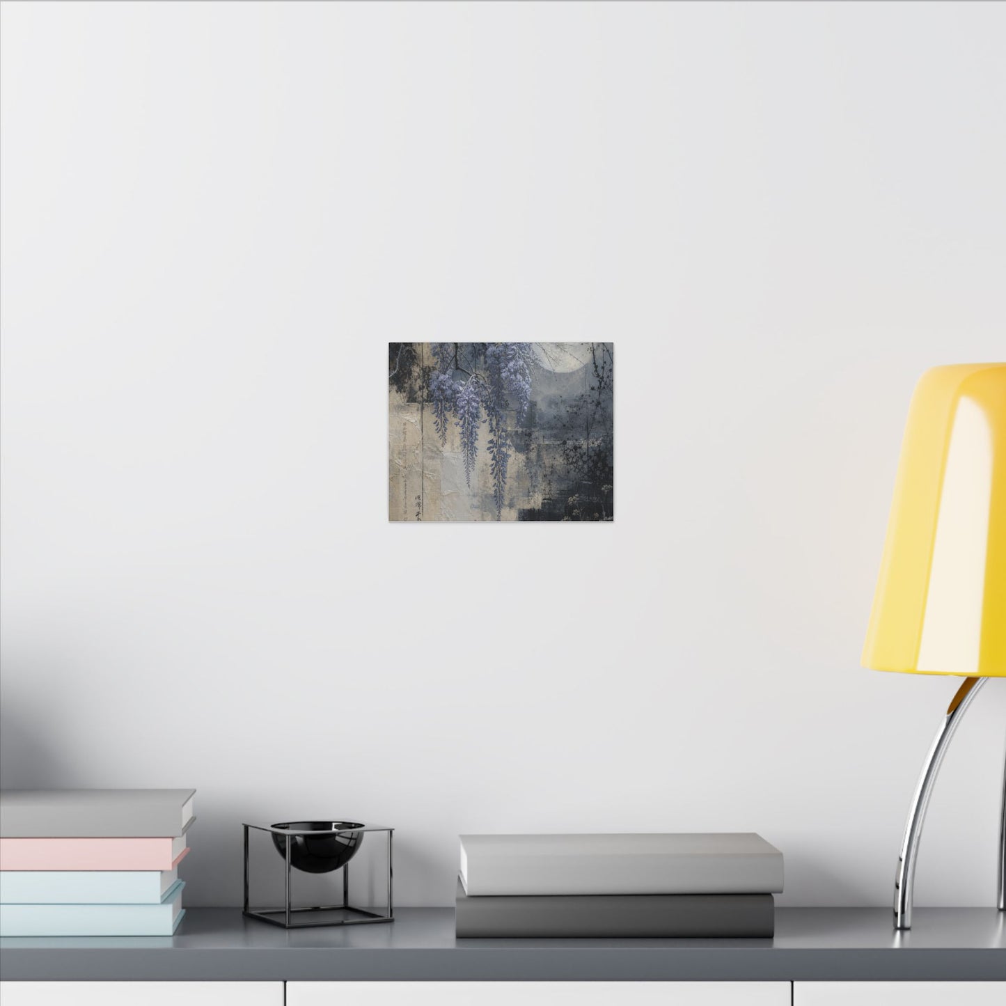Winter Wisteria Texture Canvas Art | Elegant Decor