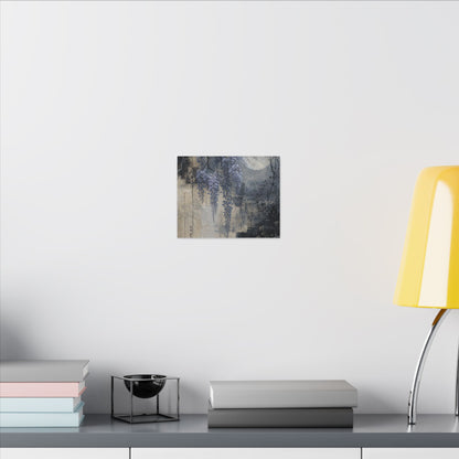 Winter Wisteria Texture Canvas Art | Elegant Decor