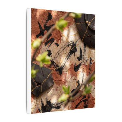 Datsuzoku Ink Brushstroke Canvas Art - Kintsugi Gold Repair