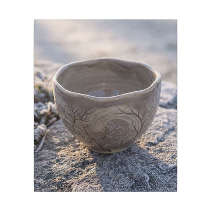 Seijaku Ceramic Bowl Canvas Art - Japandi Japanese Pattern