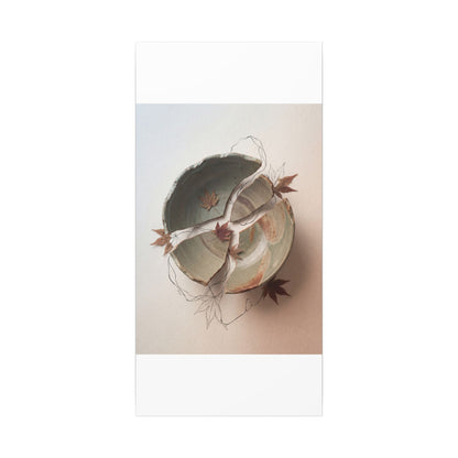 Dawn Ceramic Bowl Canvas Art - Japandi Fukinsei