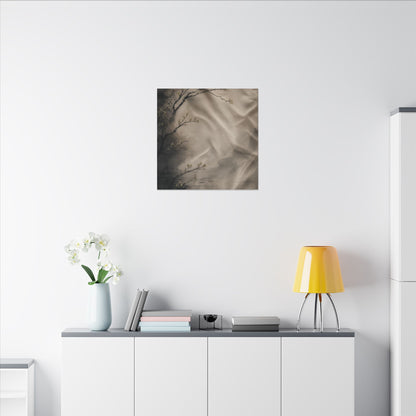 Silk Drape Canvas Art | Spring Japandi Japanese Pattern Art
