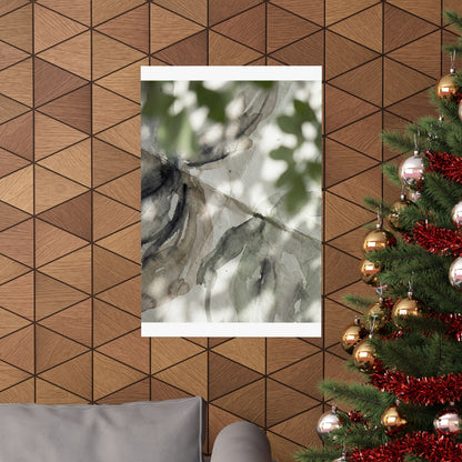 Japandi Paper Fold in Dappled | Watercolor Wall Art Print