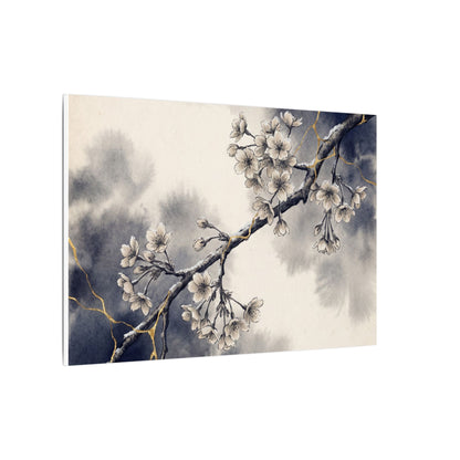 Ma Cherry Blossom Canvas Art - Kintsugi Gold Vein