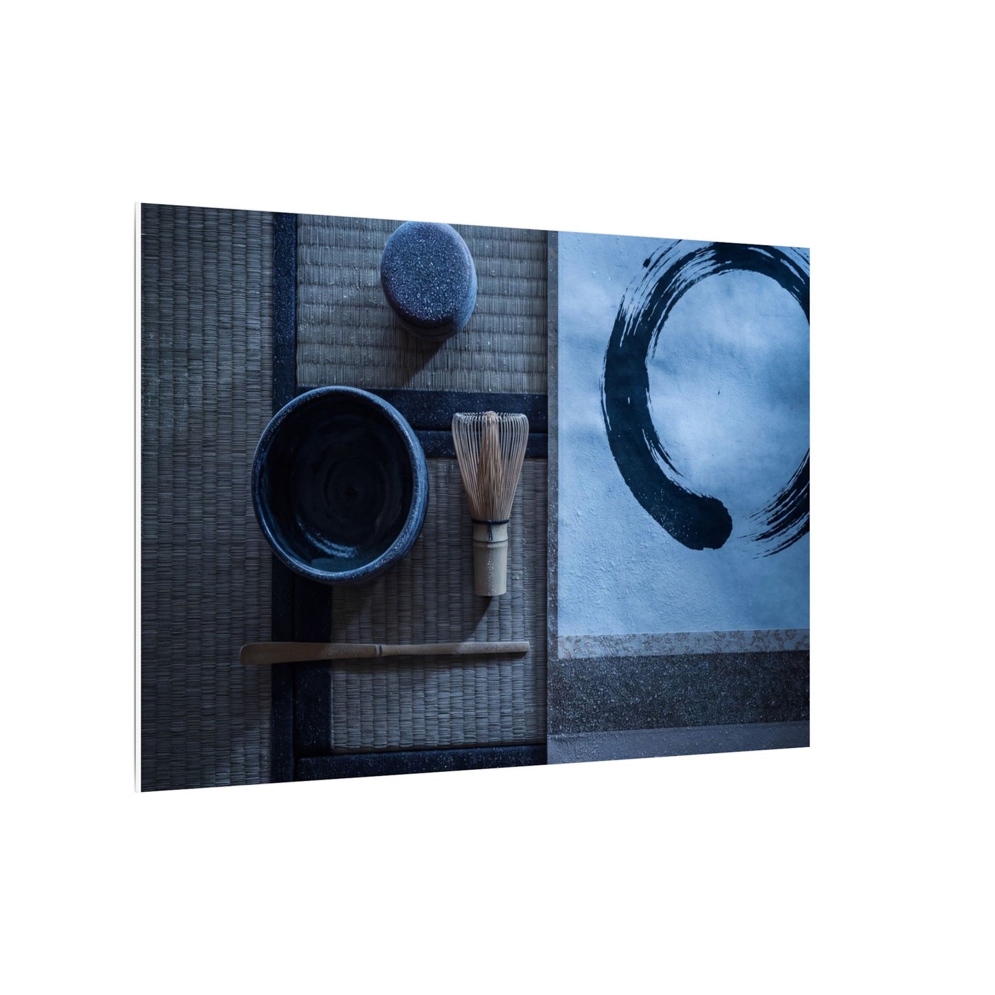 Tea Ceremony Enso Canvas Art | Calm Zen Art