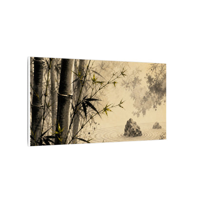 Peaceful Bamboo Grove Canvas Art - Karesansui Zen