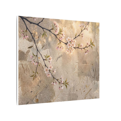 Summer Cherry Blossom Texture Canvas Art | Neutral Decor
