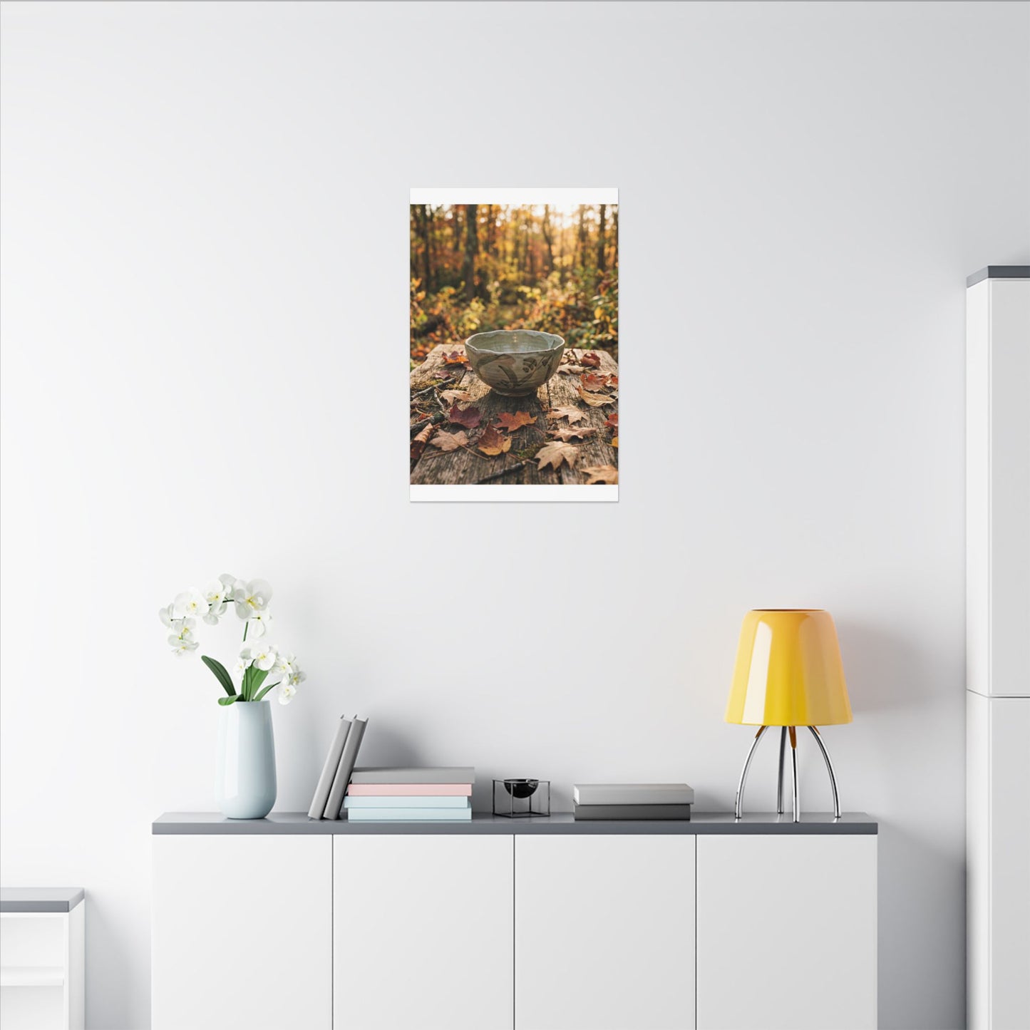 Spring Rock Garden Moody Minimal Canvas Art | Luxurious Decor