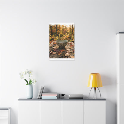 Spring Rock Garden Moody Minimal Canvas Art | Luxurious Decor
