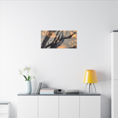 Datsuzoku Ink Brushstroke Canvas Art - Dark Japandi Shadow Zen