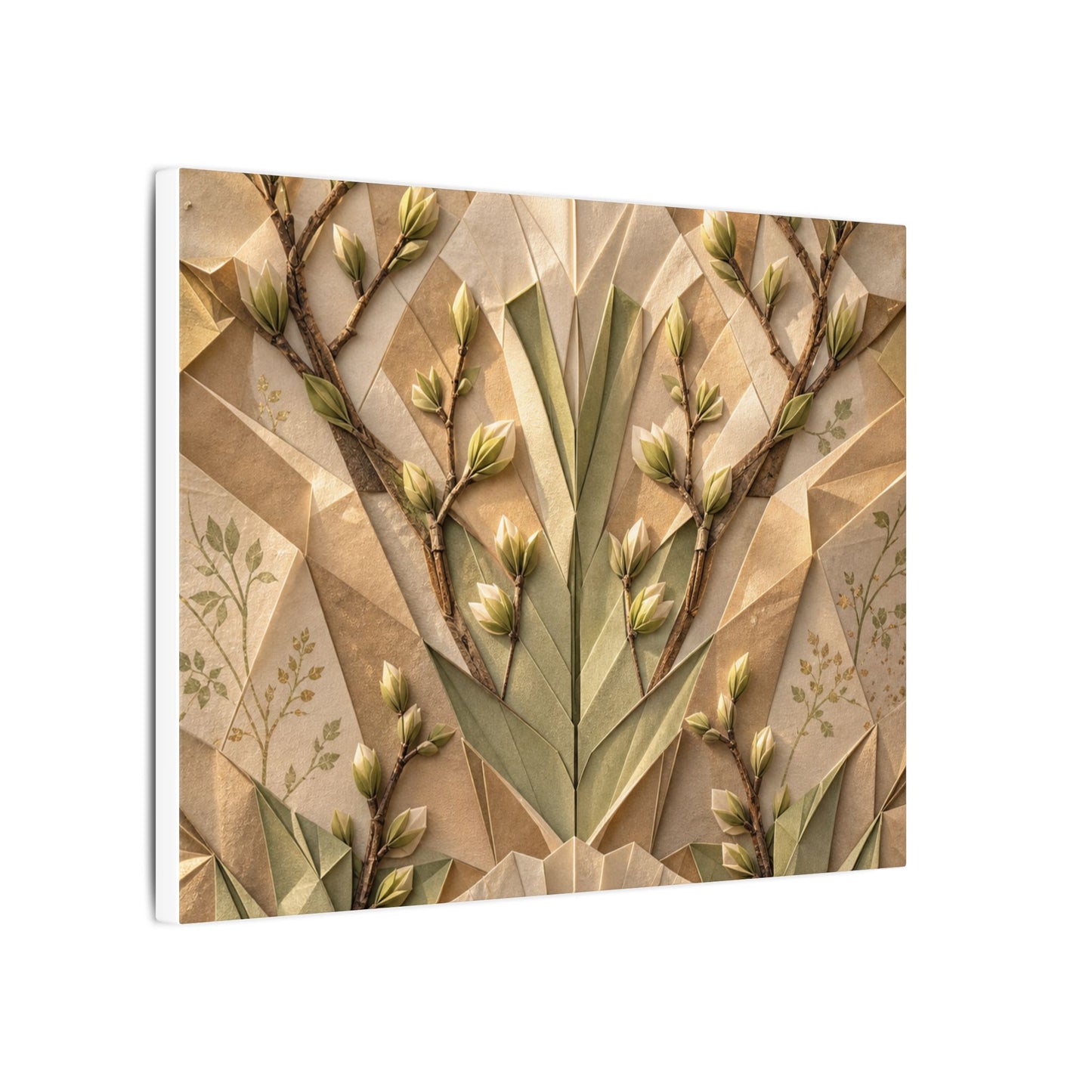 Kanso Paper Fold Canvas Art - Japandi Japanese Pattern