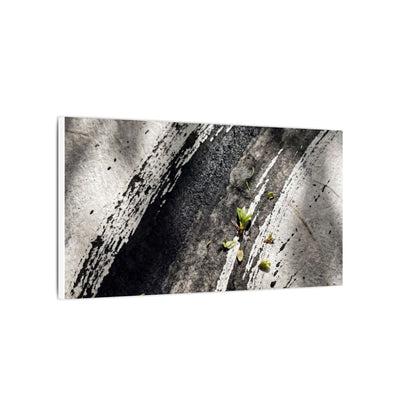 Ink Brushstroke Canvas Art | Spring Dark Japandi Moody Minimal Art