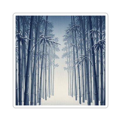 Bamboo Grove Winter Sticker | Zen Contemplative Design