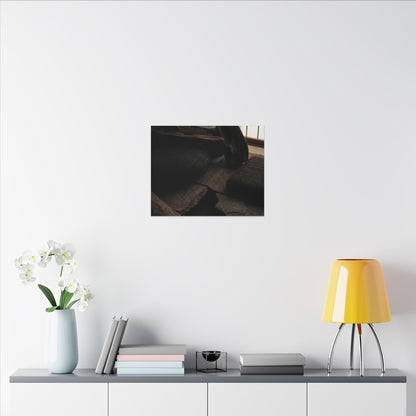 Dark Japandi Shadow Zen Canvas Art