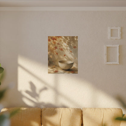 Japandi Ceramic Bowl in Dappled | Watercolor Canvas Art