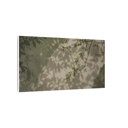 Neutral Shadow Play Canvas Art - Japanese Pattern Japandi