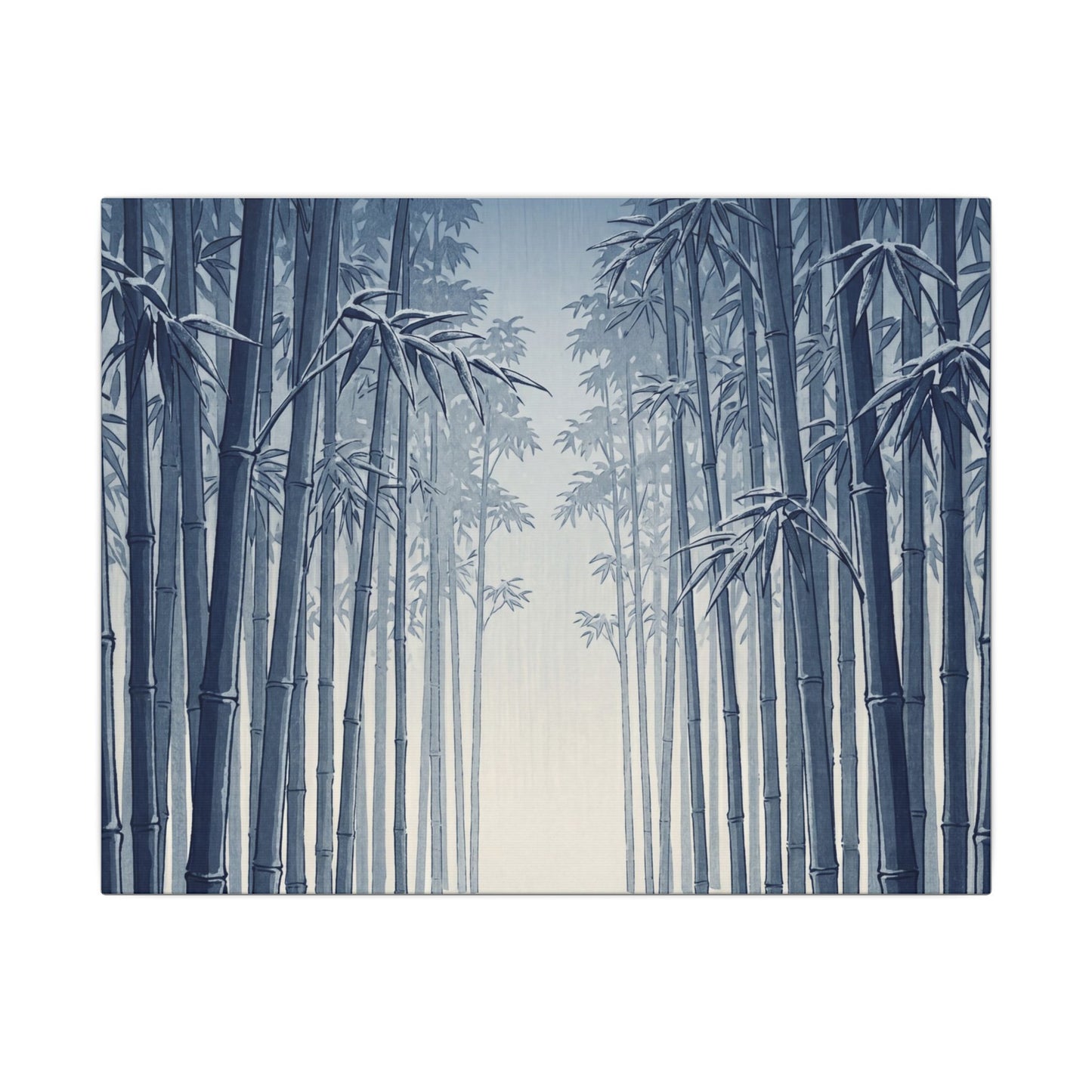 Bamboo Grove Canvas Art | Winter Zen Ukiyo E Inspired Art