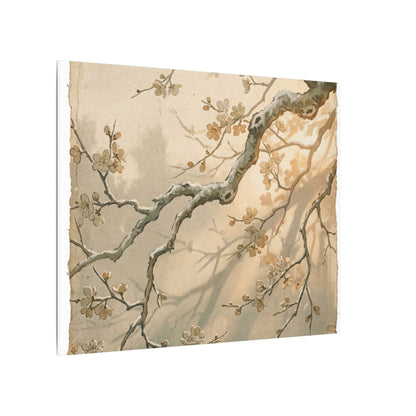 Cherry Blossom Canvas Art | Winter Japandi Japanese Pattern Art