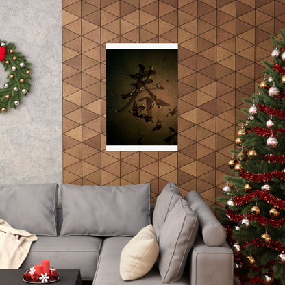 Spring Calligraphy Shadow Zen Wall Art Print | Sophisticated Decor