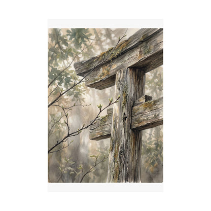 Torii Gate Spring Wall Art Print | Japandi Neutral Design