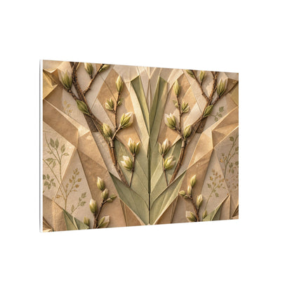 Kanso Paper Fold Canvas Art - Japandi Japanese Pattern