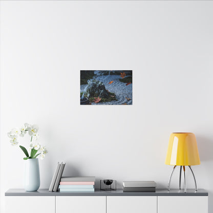 Autumn Incense Smoke Karesansui Canvas Art | Calm Decor