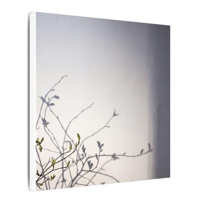 Japandi Shadow Play in Dawn | Japanese Pattern Canvas Art