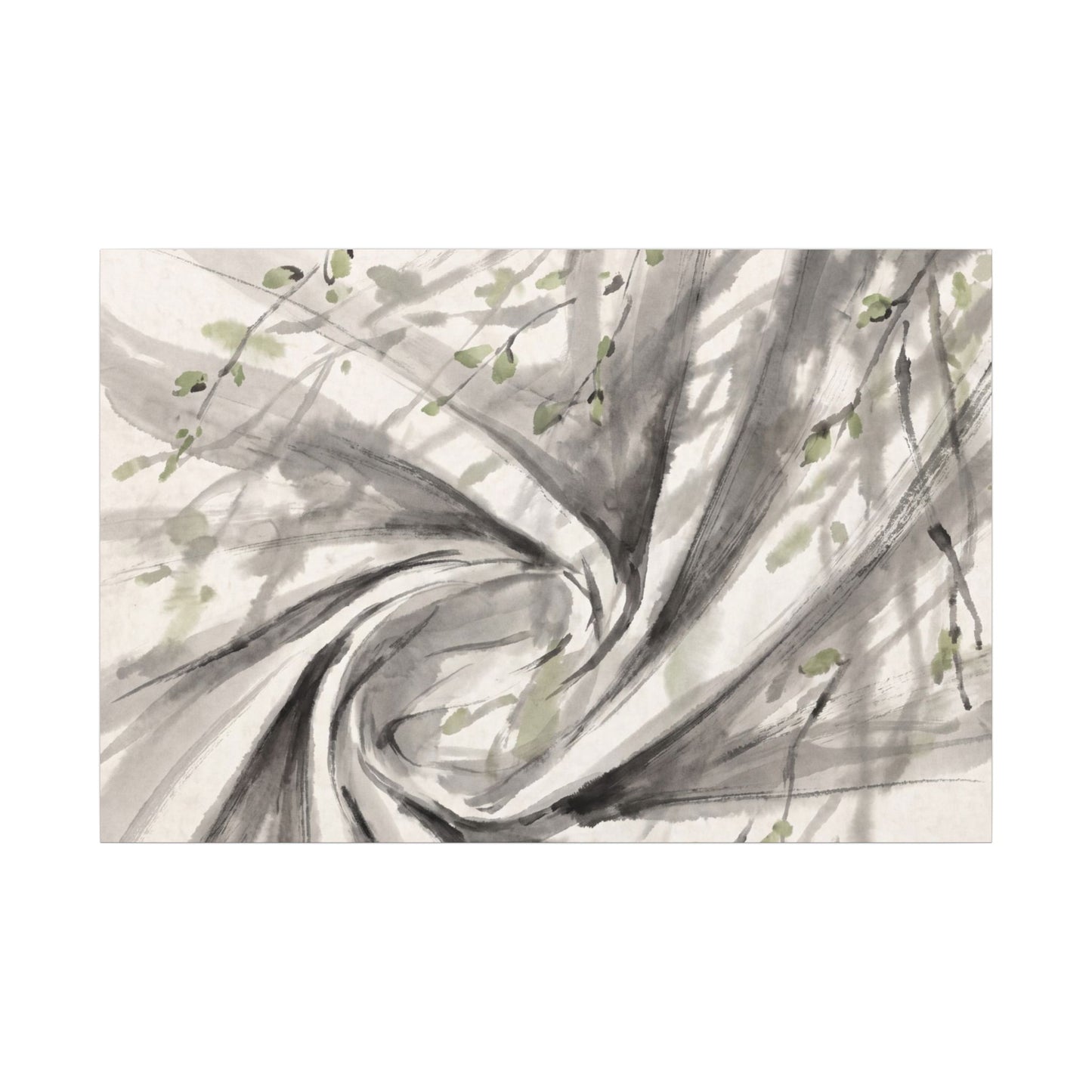 Silk Drape Spring Canvas Art | Zen Contemplative Design Art Print