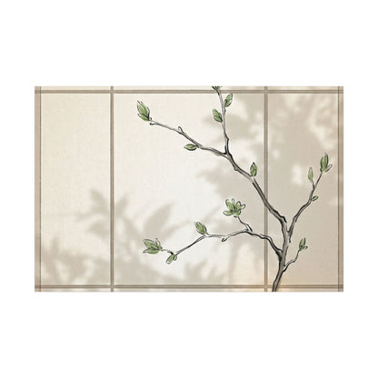 Shoji Screen Spring Canvas Art | Japandi Cozy Design