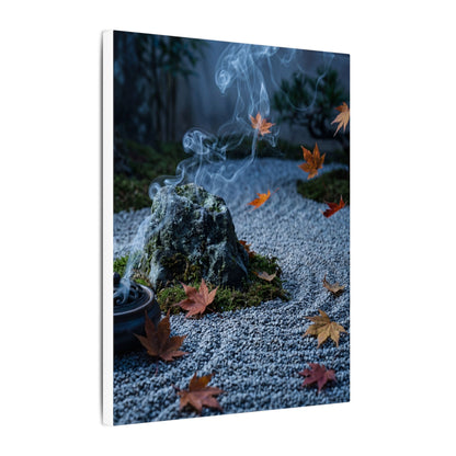 Autumn Incense Smoke Karesansui Canvas Art | Calm Decor