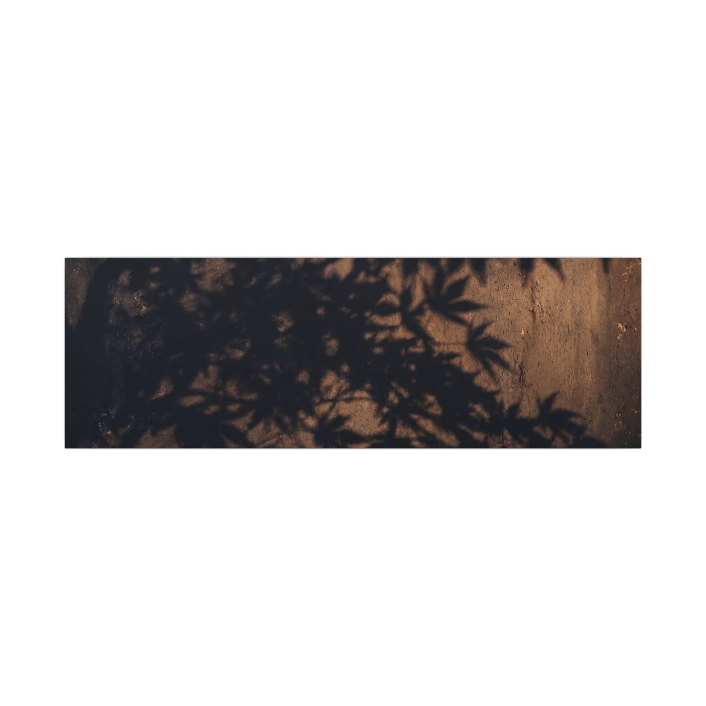 Shadow Play Autumn Canvas Art | Dark Japandi Atmospheric Design