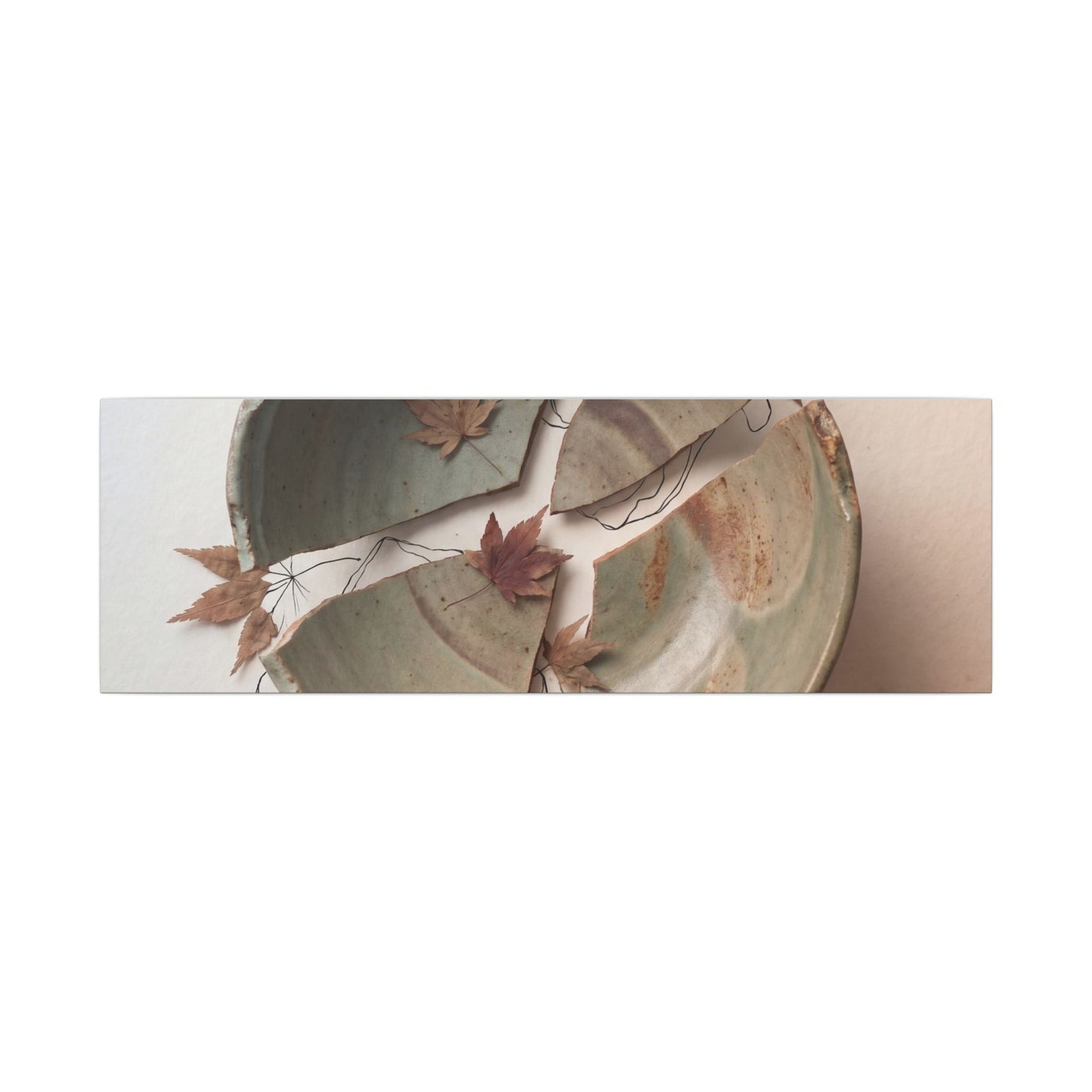Dawn Ceramic Bowl Canvas Art - Japandi Fukinsei