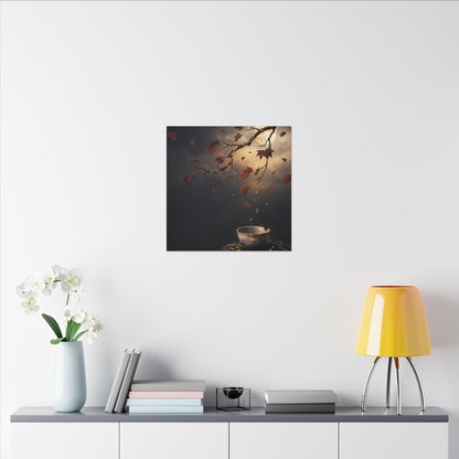 Moonlit Garden Gold Repair Canvas Art | Beautiful Kintsugi Art