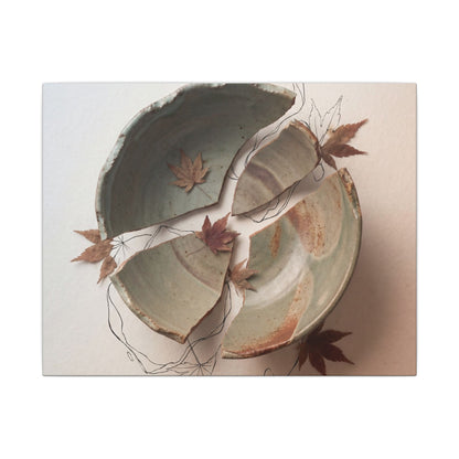 Dawn Ceramic Bowl Canvas Art - Japandi Fukinsei Art Print