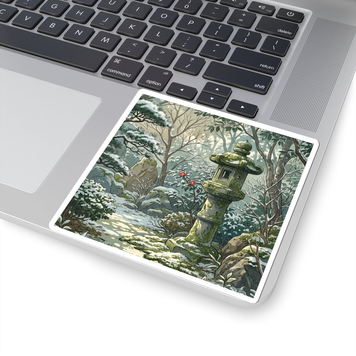 Datsuzoku Stone Lantern Sticker - Japandi Japanese Pattern