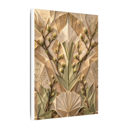 Kanso Paper Fold Canvas Art - Japandi Japanese Pattern