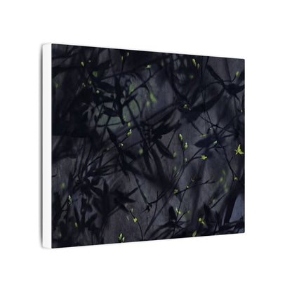 Shadow Play Spring Canvas Art | Dark Japandi Atmospheric Design