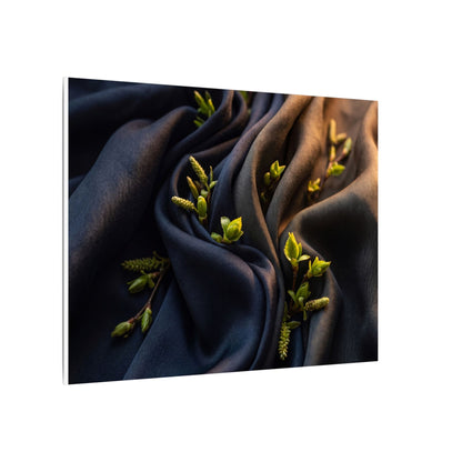 Spring Silk Drape Moody Minimal Canvas Art | Luxurious Decor