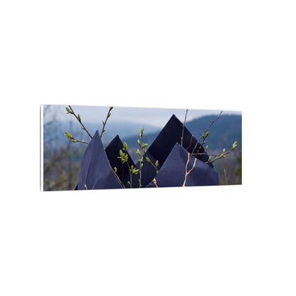 Paper Fold Canvas Art | Spring Kintsugi Gold Repair Art