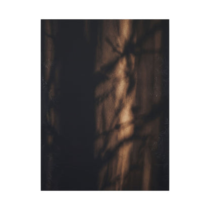 Winter Shadow Play Moody Minimal Canvas Art | Luxurious Decor
