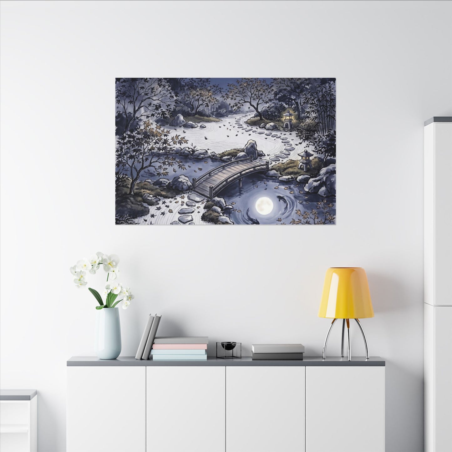 Torii Gate Enso Canvas Art | Contemplative Zen Art