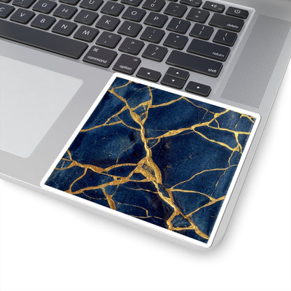 Kintsugi Crackle Sticker Art Print