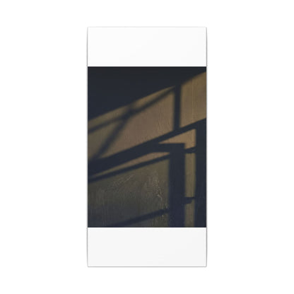 Sophisticated Shadow Play Canvas Art - Moody Minimal Dark Japandi