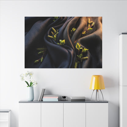 Spring Silk Drape Moody Minimal Canvas Art | Luxurious Decor