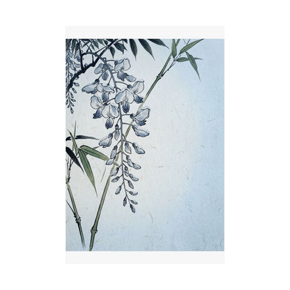 Wisteria Winter Wall Art Print | Zen Calm Design