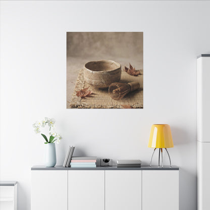 Ma Tea Ceremony Canvas Art - Japandi Texture