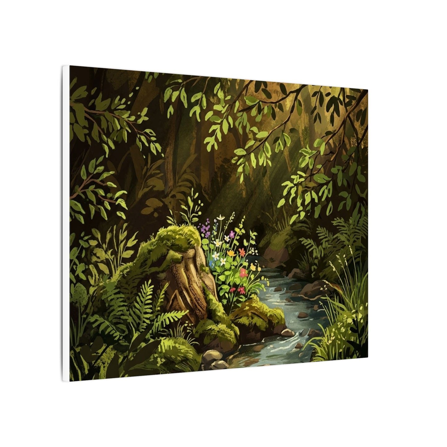 Golden Hour Silk Drape Canvas Art - Dark Japandi Datsuzoku