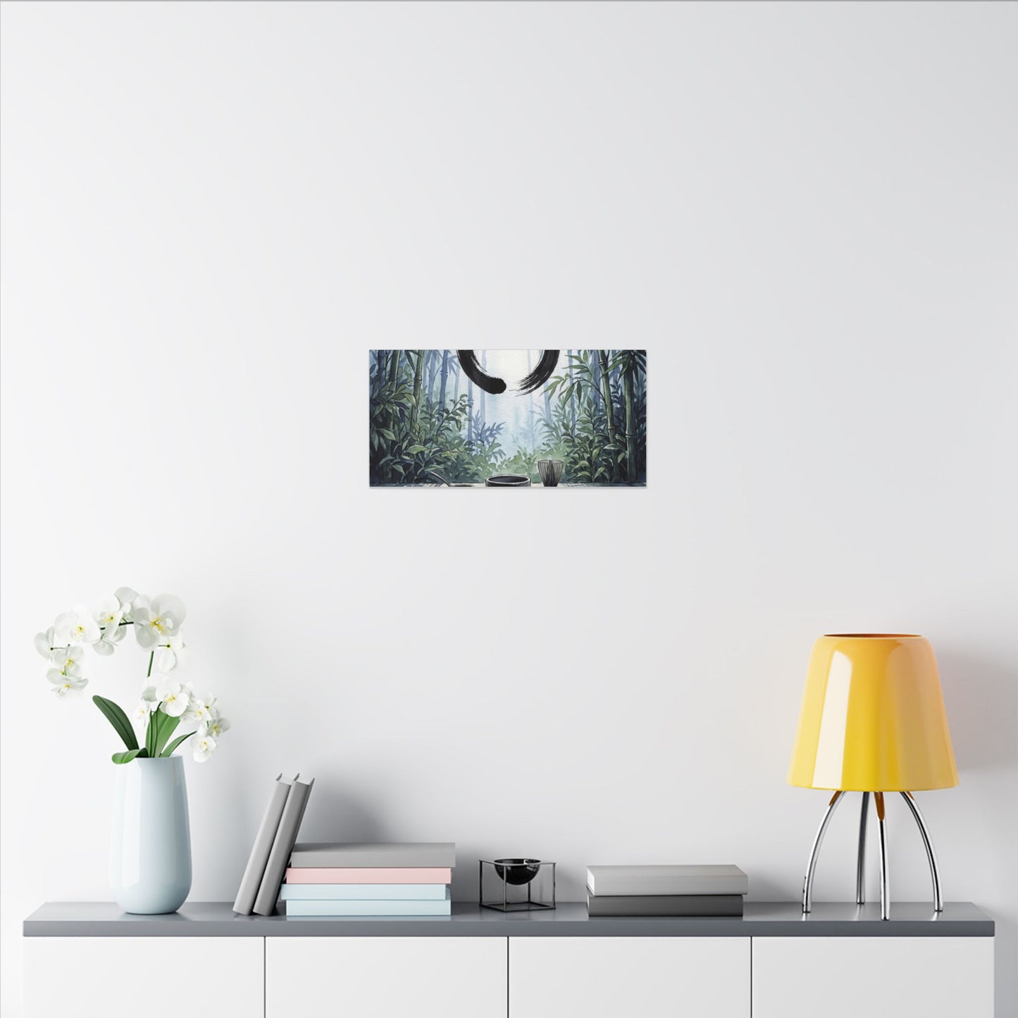 Seijaku Tea Ceremony Canvas Art - Zen Enso
